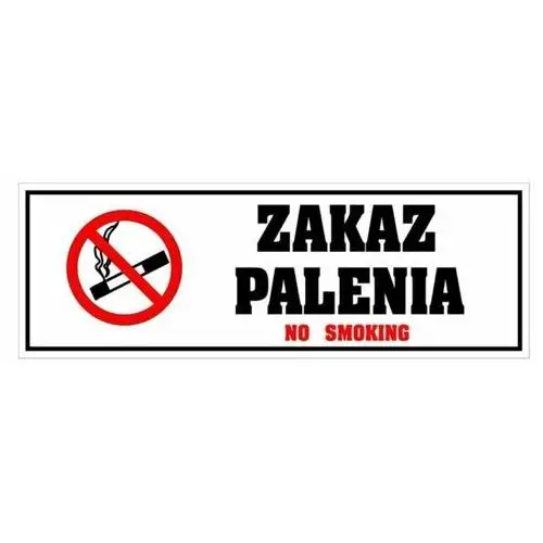 Tablica PVC 290x115 Zakaz palenia