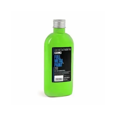 Tusz grog full metal paint - 200 ml - neon green Inny producent