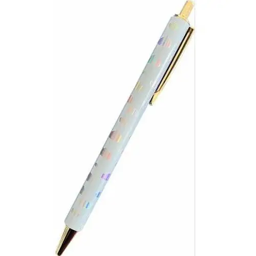 Inny producent Typo- długopis błękitny ze srebrnymi plamkami czarny