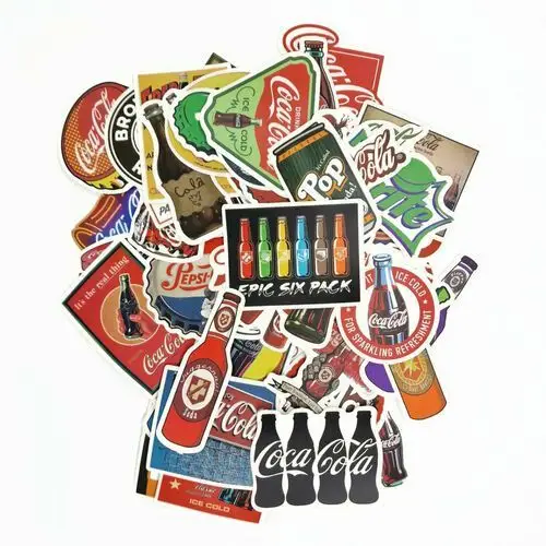 Wlepki Naklejki Sticker Bomb Motyw Coca Cola