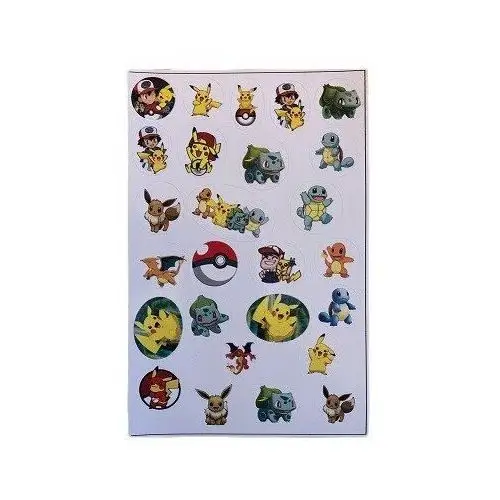 Zestaw naklejki nalepki pokemon pokemony pikachu 26szt Inny producent