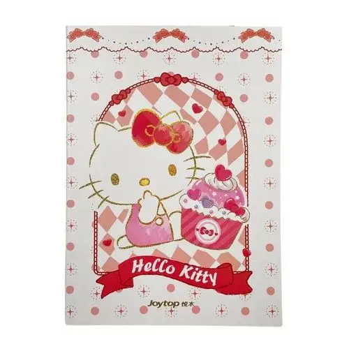 Zeszyt B5 w Linie Biało Czerwony Hello Kitty 20 kartek