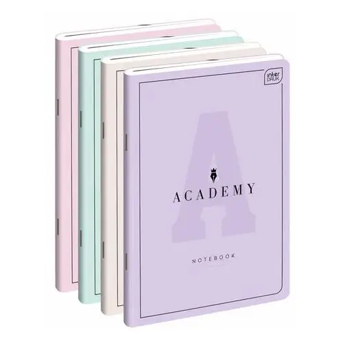 Interdruk Academy, zeszyt a5 60 kartek, linia, academy, pastel
