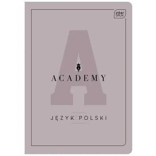 Academy, Zeszyt A5 60 kartek, linia, Polski