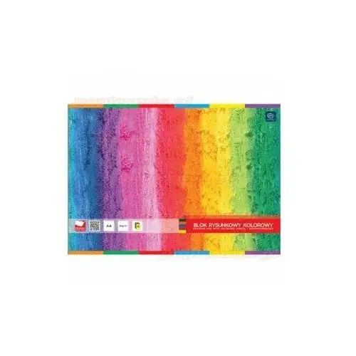 Blok rysunkowy a4, kolorowy, 20 kartek Interdruk