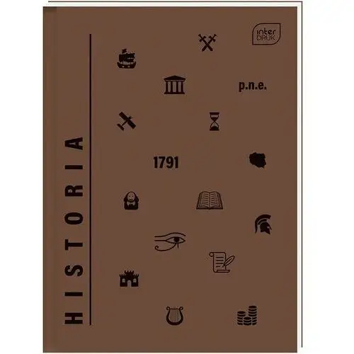 Brulion tematyczny historia a5 80k zeszyt twardy Interdruk