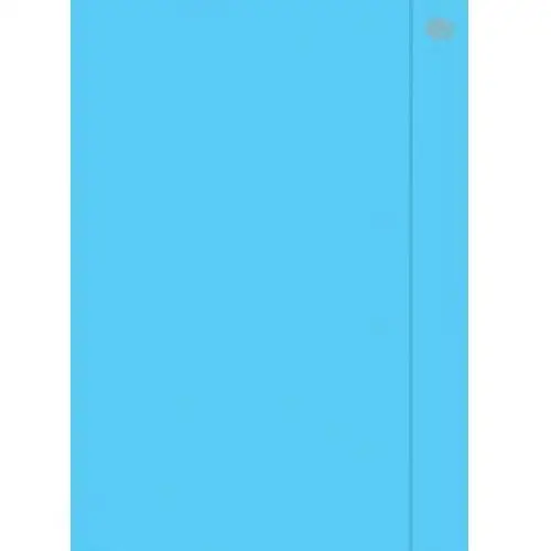 Teczka z gumką A4+ Fluo niebieska (10szt)