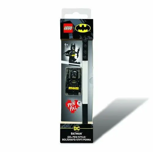 Iq hong kong limited Lego, długopis żelowy, czarny, z minifigurką batman
