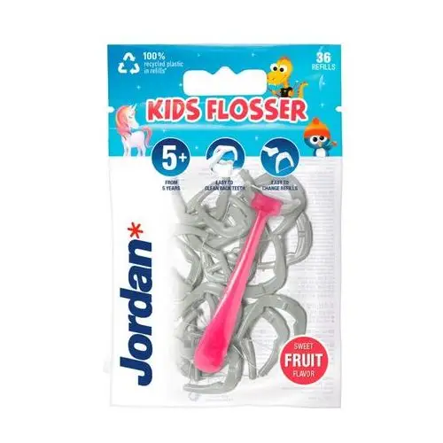 Kids flosser nici dentystyczne dla dzieci 36szt Jordan