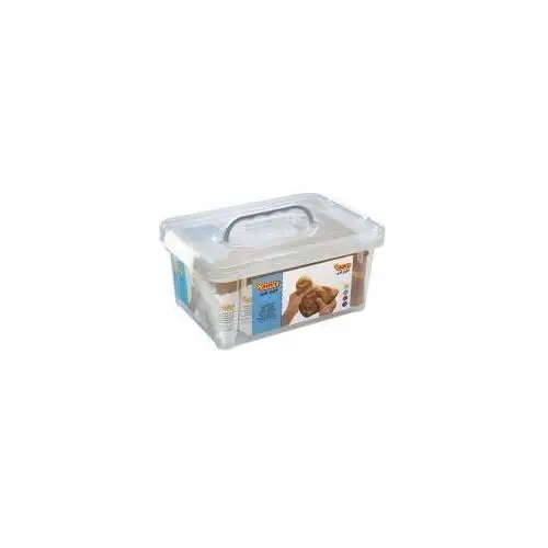 Jovi kuferek gliny modelarskiej ze szpatułkami biała, terracota