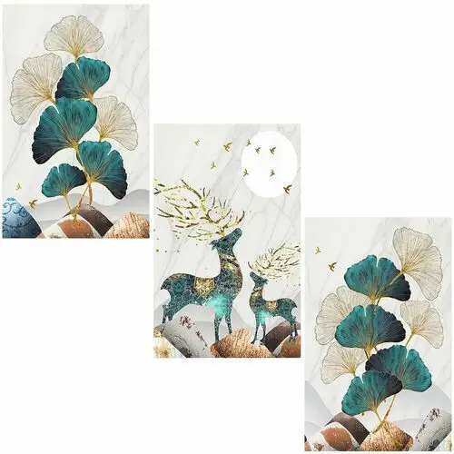 Just-deal Haft diamentowy tryptyk 40x60 diamond painting mozaika diamentowa natura xl