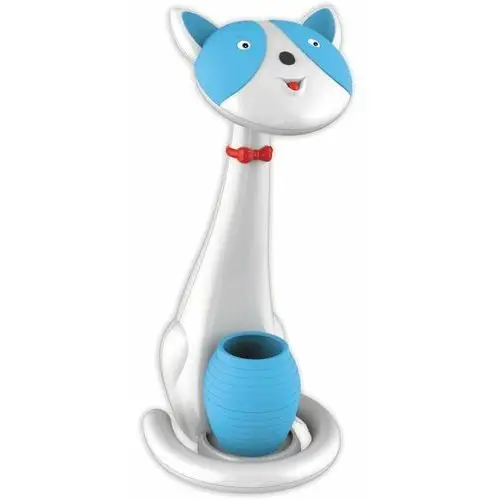 Kaja Stojąca lampka biurkowa k-bl1605 niebieska dziecięca lampa stołowa led 6w 3000k - 6000k kot niebieski