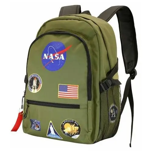 Plecak szkolny FAN NASA Khaki, kolor zielony
