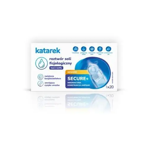 Katarek secure+ roztwór soli fizjologiczny nacl 0,9% 20x5ml