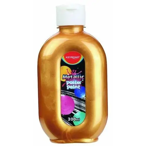 Keyroad , farba plakatowa 300ml keyroad metaliczna złota