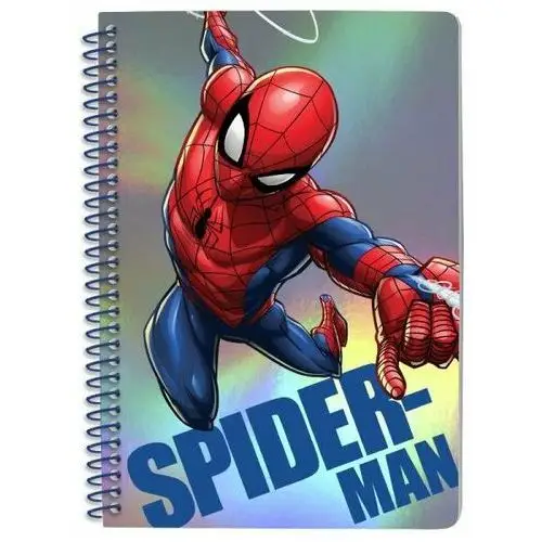 Spiderman, notatnik z metalizowaną okładką, a5 Kids euroswan