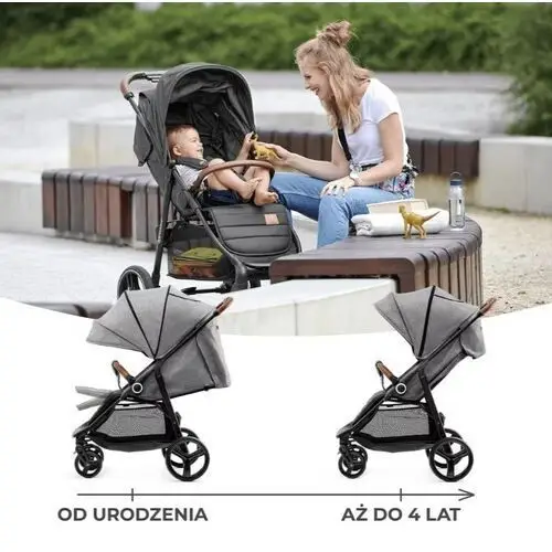 Kinderkraft Wózek spacerowy grande plus grey 5