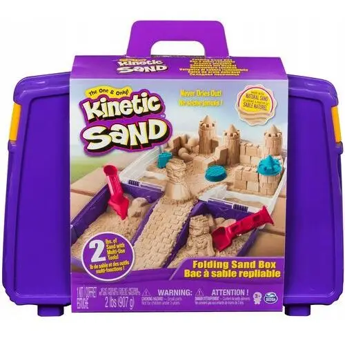 Kinetic Sand Zestaw Walizka Akcesoria Naturalny Plastyczny Piasek 907 g