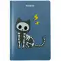 Kite Notes w kratkę a5 notatnik pamiętnik niebieski z czarnym kotkiem Sklep