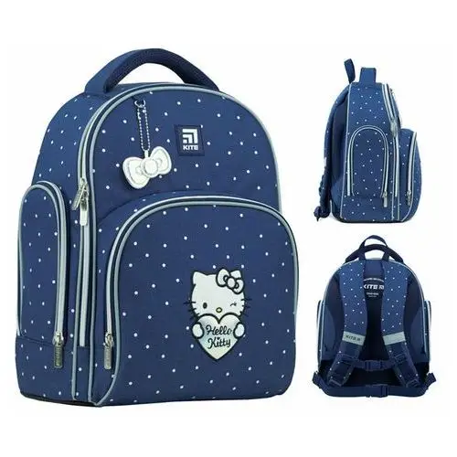 Plecak szkolny dla dziewczynki błękitny hello kitty jednokomorowy Kite
