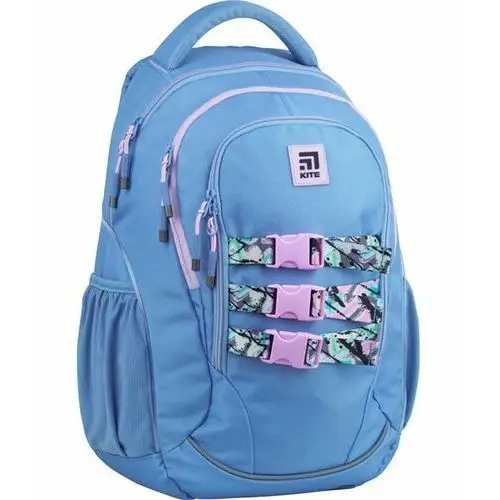 Plecak szkolny dla dziewczynki błękitny KITE wielokomorowy