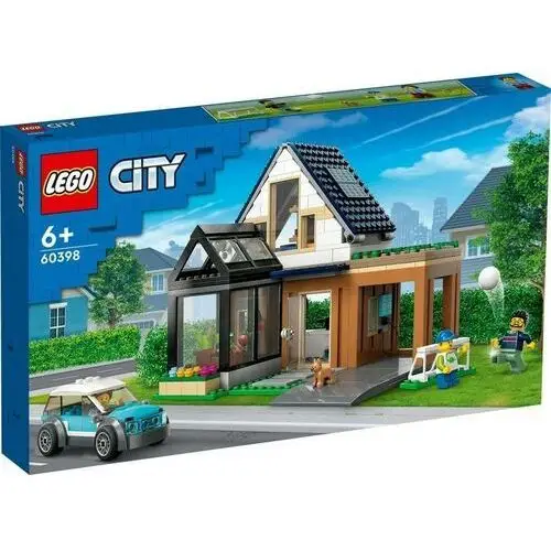 Klocki Lego City 60398 Domek rodzinny i samochód elektryczny
