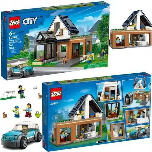 Klocki Lego City Nowoczesny Dom Rodzinny Samochód Elektryczny