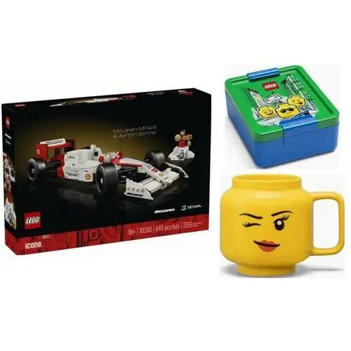 Klocki Lego Icons 10330 McLaren MP4/4 i Ayrton Senna Kubek Śniadaniów