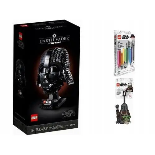 Klocki Lego Star Wars 75304 Hełm Dartha Vadera Długopisy Zawieszka Gw