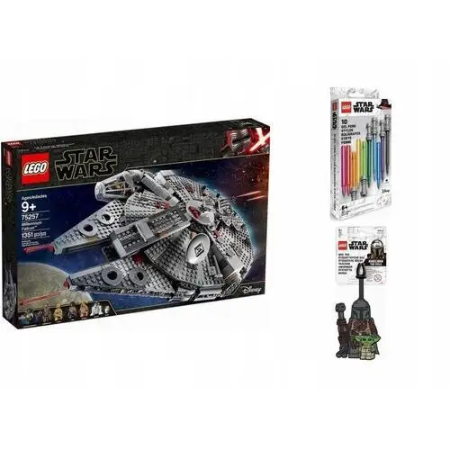 Klocki Lego Star Wars Tm Sokół Millennium Długopisy Zawieszka Gwiezd