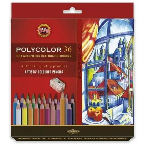 Koh-I-Noor, Kredki artystyczne Polycolor, 36 kolorów