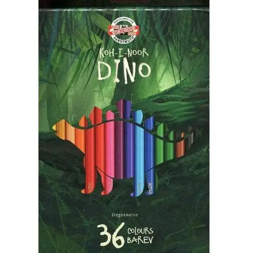Kredki ołówkowe, Dino, 36 kolorów
