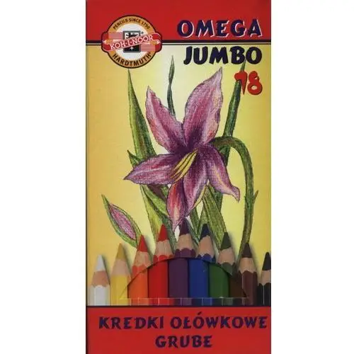 Kredki Omega Jumbo, 18 kolorów
