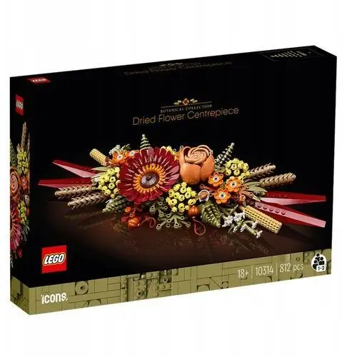 Kolekcja Lego Botanical 10314 Ozdoba na stół z suszonymi kwiatami