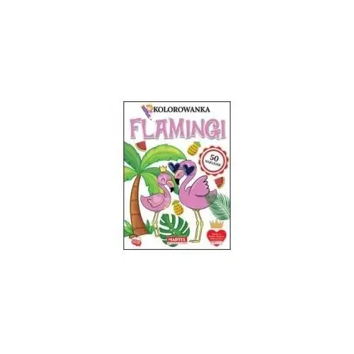 Kolorowanka z naklejkami Flamingi