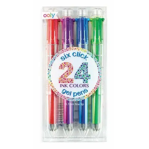 Długopisy żelowe, 6 sztuk Kolorowe baloniki