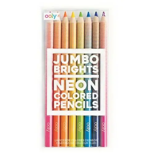 Kolorowe baloniki Kredki neonowe, jumbo brights, 8 kolorów