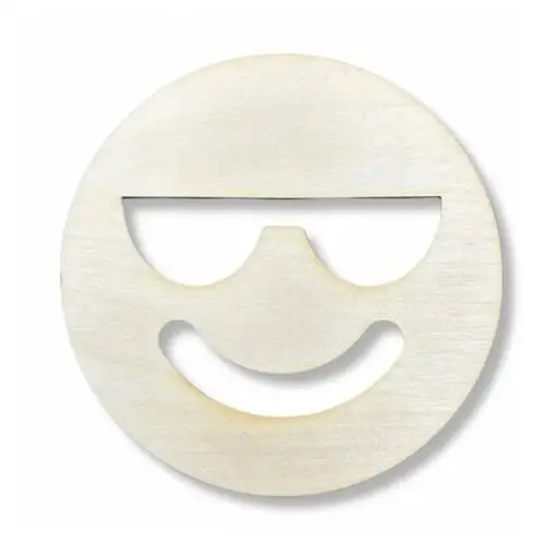 Kolorowe motki Drewniana emotka dekor emotka usmiech drewniana podstawka koło