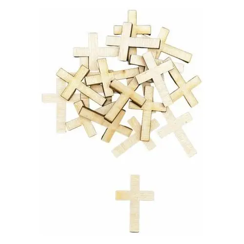Kolorowe motki Drewniane scrapki krzyż krzyżyk krzyże 3cm 10szt