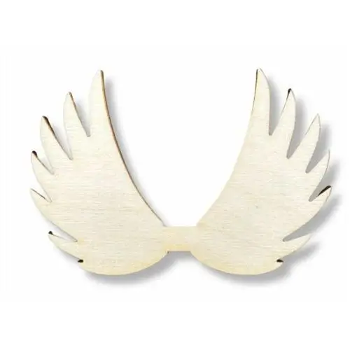 Kolorowe motki Drewniane skrzydełka - baza do anioła decoupage skrzydła anioła