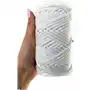Kolorowe motki Sznurek bawełniany pleciony 50m 5mm biały Sklep
