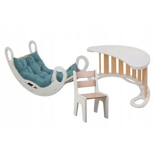 Komplet bujak, blat,krzesełko, materac Montessori