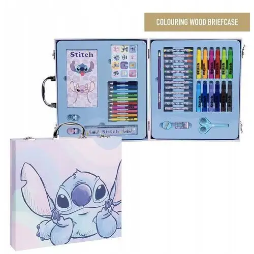 Kredki Lilo i Stitch Zestaw Plastyczny Stitch Kolorowanka W Walizce