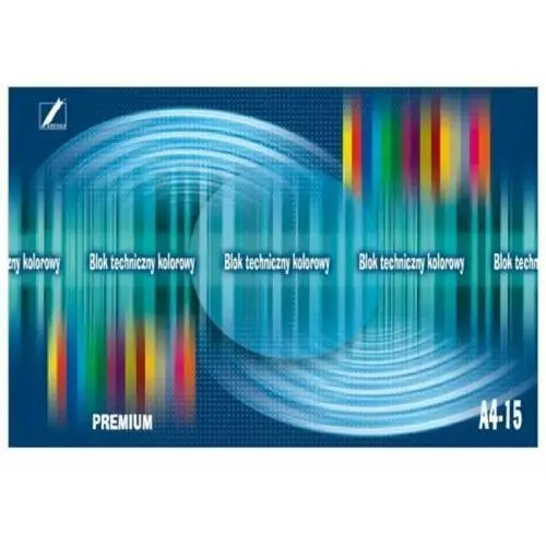 Blok premium techniczny kolorowy a4-15 Kreska