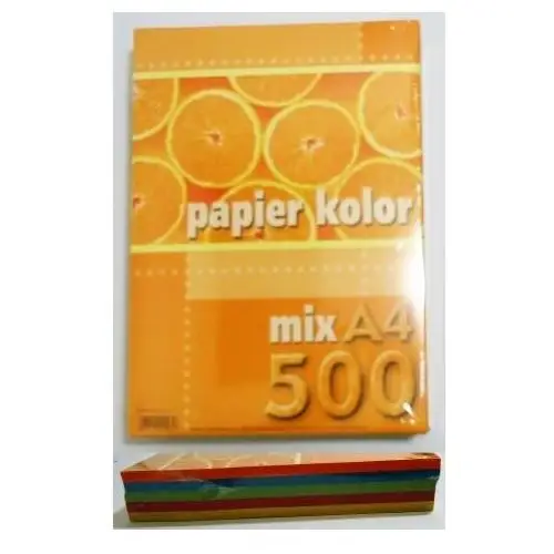 Papier kolory fluorescencyjne Mix, A4-500