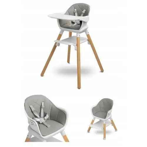 Krzesełko Do Karmienia Skandynawski Design Caretero Bravo Grey