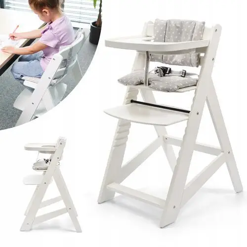 Krzesełko Regulowane Do Karmienia Kinderlly dla niemowlaka przedszkolaka