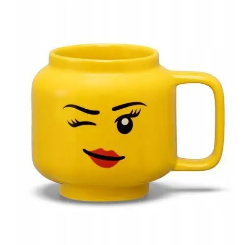 Kubek ceramiczny duża głowa Lego Dziewczyna 530ml