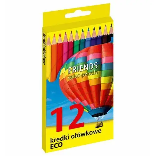 Kredki ołówkowe eco, 12 kolorów
