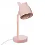 Lampka biurkowa różowa dla dziecka ozdobna metal Sklep